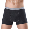 Plus Size Casual Pure Cotton Mid Rise Breathable U Convex Boxer Briefs for Men