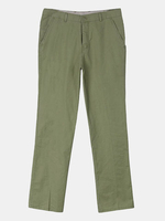 Plus Size Casual Solid Color Straight Leg Cotton Loose Fit Pants For Men