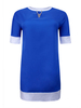 Plus Size Casual Women Three Quarter Sleeve Stitching Dress