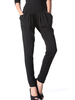 Plus Size Chiffon Skinny Pleat Fashion Pure Color Women Harem Trousers