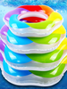 Plus Size Colorful Inflatable Lifebuoy Armpit Seat Thickening Swim Ring For Children Adult