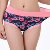 Plus Size Comfortable Breathable Printing Panties Mid Waist Underwear For Women