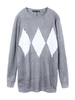 Plus Size Knitted Long Sleeve O-neck Pullover Loose Sweater