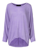 Plus Size Loose Batwing Sleeve Soild Women T-shirt