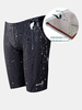 Plus Size Mens Faux Sharkskin Waterproof Breathable Quick Dry Swimming Trunks