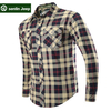 Plus Size Mens Plaid Shirts Casual Cotton Long Sleeved Shirt