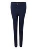 Plus Size Metal Button Skinny Women Solid Trousers Pant