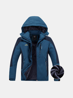 Plus Size Outdoor Climbing Thicken Warm Waterproof Windproof Jacket for Men