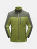 Plus Size Outdoor Sport Climbing Stitching Multi Zipper Pockets Fleece Jacket for Men