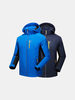 Plus Size Outdoor Traveling Breathable Water Resistant Detachable Hood Jackets for Men