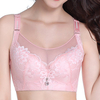 Plus Size Push Up Full Coverage Busty Embroidered Bando Bras