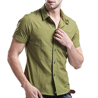 Plus Size Quick Dry Dres Shirts for Men