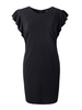 Plus Size Ruffle Sleeve Elegant Work Dress