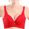 Plus Size Sexy Lightly Lined Full Coverage Underwire Gather U Shape Back Bras
