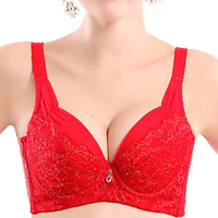 Plus Size Sexy Lightly Lined Full Coverage Underwire Gather U Shape Back Bras