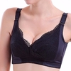 Plus Size Sexy Soft Wireless Lace Hem Gather Thin Bras