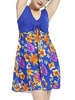 Plus Size Sexy V Neck One Piece Swimwear Printing Dress Swimsuit For Women