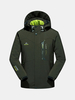 Plus Size Winter Outdoor Thicken Water Resistant Windproof Detachable Hood Jacket for Men