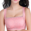 Plus Size Wireless Comfy Thin Gather Lace Yoga Sleeping Bras