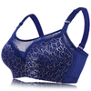 Plus Size Women Elegant Embroidery Lace Bras Push Up Adjustable Bras