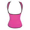 Plus Size Women Men Sexy Neoprene Sports Bustiers Body Shaper Vest Zip Corset