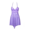 Plus Size Women Sexy Mesh Nightdress Lace Floral Halter Nightwear