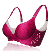 Plus Size Women Sexy Seamless Jacquard Bras Breathable Wireless Thin Bras