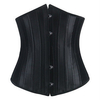 Plus Size Women Sexy Steel Bone Corset Satin Waist Training Underbust Bustiers