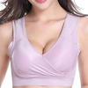 Plus Size Women Sexy Wireless Stretched Sports Bras Milk Silk Padded Yoga Bra Vest