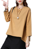 Polka Dot Irregular Batwing Long Sleeve Casual Women Blouse
