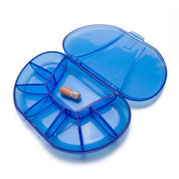 Portable 7 Compartments Pill Box Large Durable Travel Pill Organizer Medicine Holder