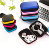 Portable Anti Press Hard Storage Box Case For Earphone Headphone SD Card Zipper
