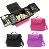 Portable Cloth Makeup Box Double Open Large Multi-storey Storage Bag Brushes Container