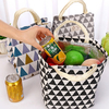 Portable Cylinder Drawstring Lunch Bag Cooler Insulated Handbag Travel Tote Bento Bag Food Organizer