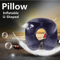 Portable Double Humps Inflatable Travel Pillows Outdoor Travel Sleeping Cushion Supplies