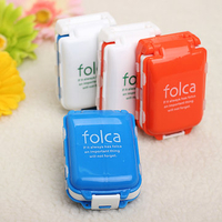 Portable Foldable Medicine Cosmetic Earring Makeup Dispenser Container Storage Pill Vitamin Box Case
