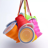 Portable Foldable Silicone Cups Creative Water Bottle Outdoor Sports Cups