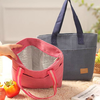 Portable Insulated Cooler Lunch Tote Bag Square Food Picnic Storage Container Hand-held Shoulder Bag
