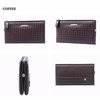 Portable PU Leather Wallet Solid Square Checkerboard Coin Purse For Man