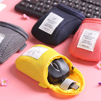 Portable Shockproof Nylon Mouse Pouch Organizer Travel Storage Carrying Case Bag