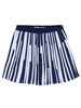 Preppy Style Stripe Pleated Women High Waist Mini Skirt