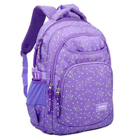 Primary School Students Nylon Backpack Multi-pocket Large School Bag