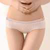 Printed Dots Panties Lovely Soft Breathable Low Waist Triangle Underwear For Women