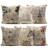 Printing Cotton Linen European Double Side Pillow Case Cushion Cover