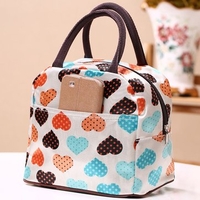 Printing Handbag Waterproof Canvas Bag Lunch Box Canvas Storage Containers