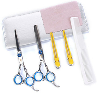 Professional Barber Hair Scissors Cutting & Thinning Shears Comb Hairdressing Set