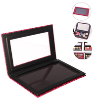 Professional Empty Magnetic Eyeshadow Concealer Palette Makeup Cosmetic Tool Black Pink Leopard