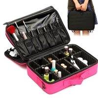 Professional Makeup Bag Cosmetic Case Storage Travel Carry Organizer With Shoulder Strap