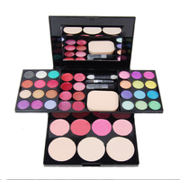 Professional Makeup Eyeshadow Lip Gloss Blush Foundation Palette Set