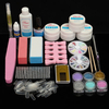 Professional Nail Art Set UV Gel Polish No.6 Brush File Manicure Sanding Decoration Powder DIY Buffe
